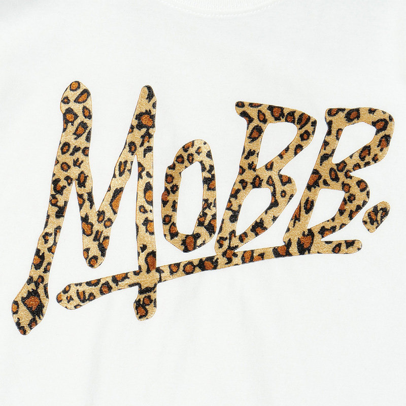 OG LEOPARD T-SHIRT -WHITE×BEIGE- (LADIES/KIDS)