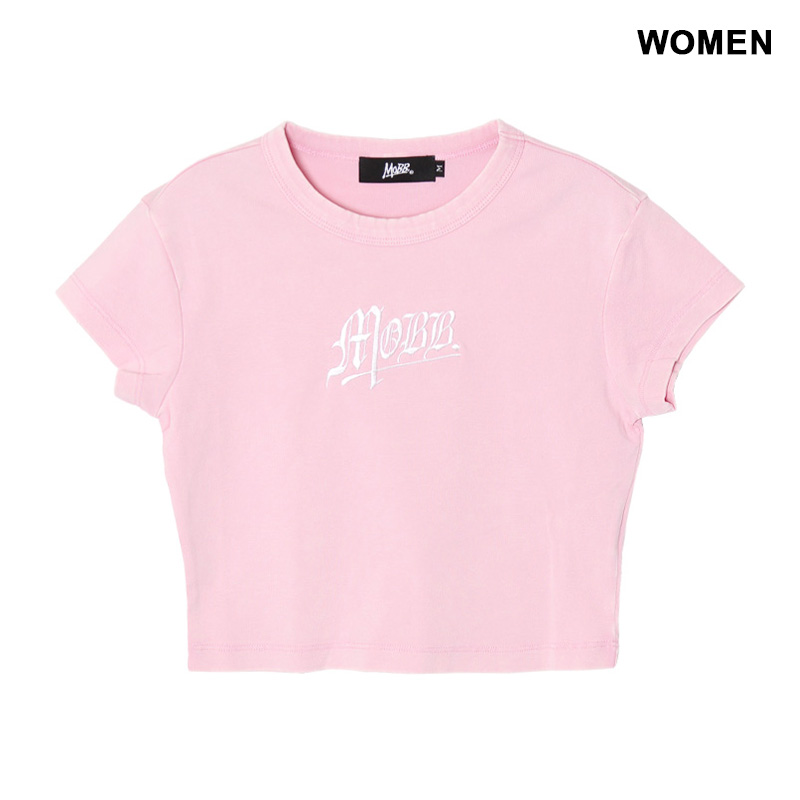 OLD OG PIGMENT CROPPED T-SHIRT -PINK-(LADIES)