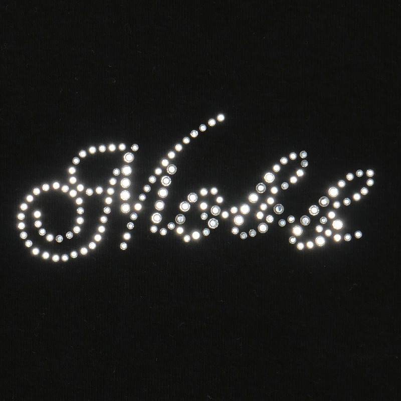 CURSIVE OG STONE CROPPED T-SHIRT -BLACK- (LADIES/KIDS)