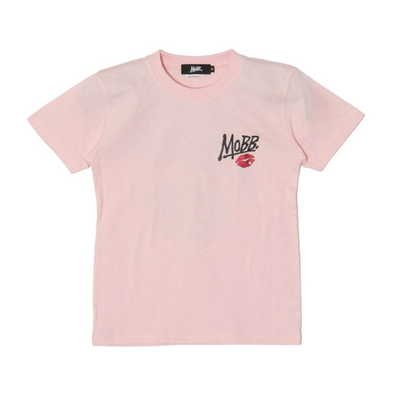 GLITTER KISS T-SHIRT -PINK- (LADIES/KIDS)