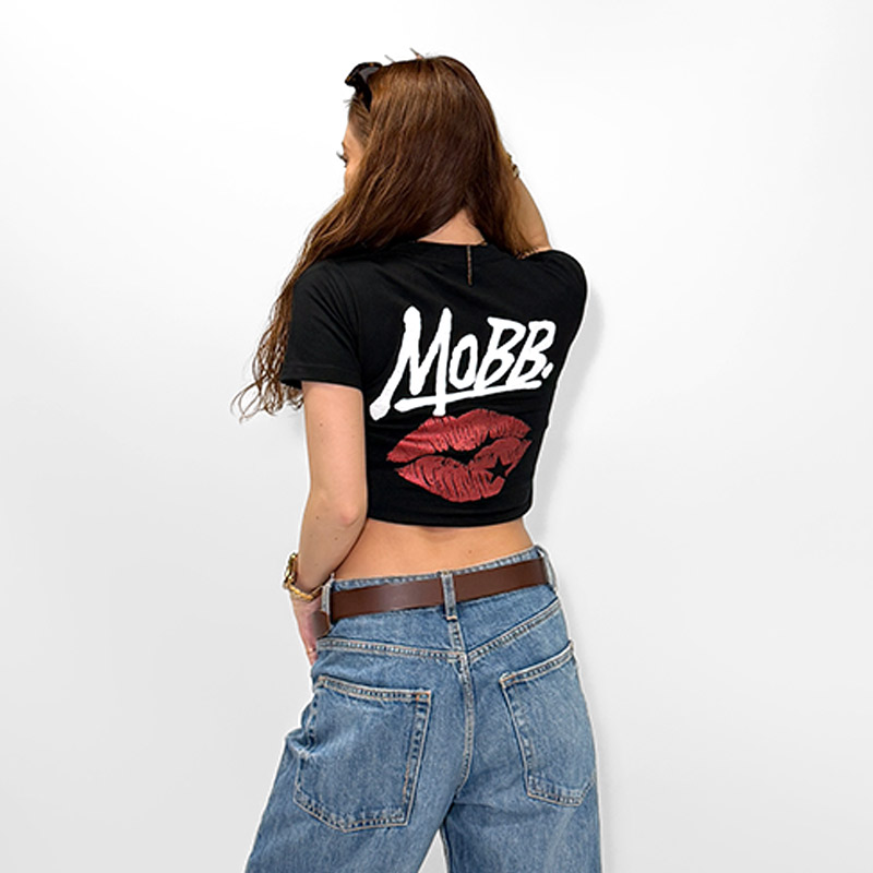 GLITTER KISS T-SHIRT -PINK- (LADIES/KIDS)