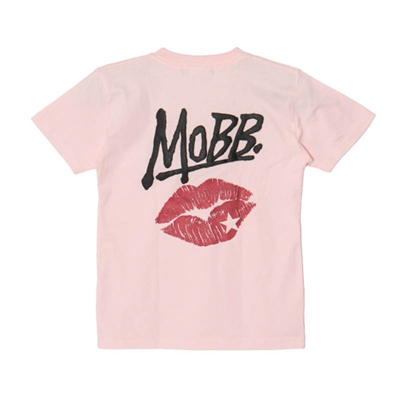 GLITTER KISS T-SHIRT -PINK- (LADIES/KIDS)