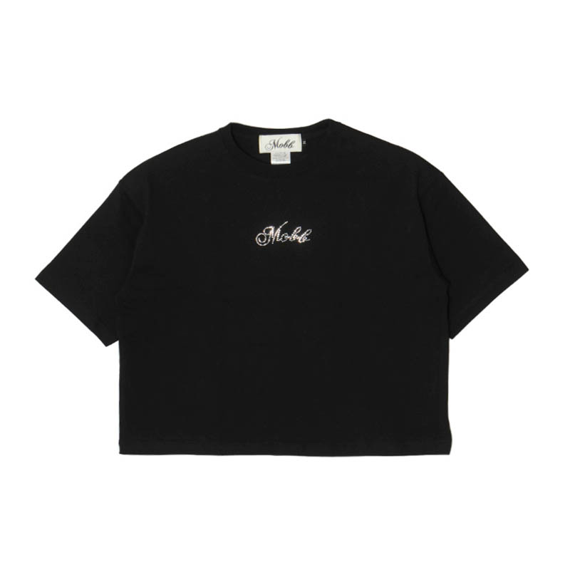 CURSIVE OG STONE WIDE T-SHIRT -BLACK- (LADIES/KIDS)