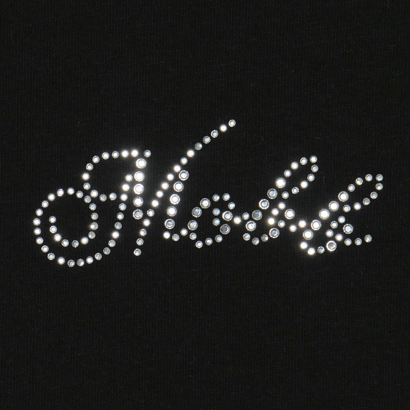 CURSIVE OG STONE WIDE T-SHIRT -BLACK- (LADIES/KIDS)