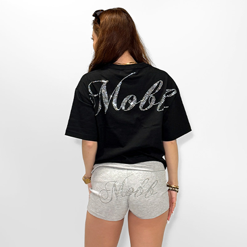 CURSIVE OG STONE WIDE T-SHIRT -BLACK- (LADIES/KIDS)