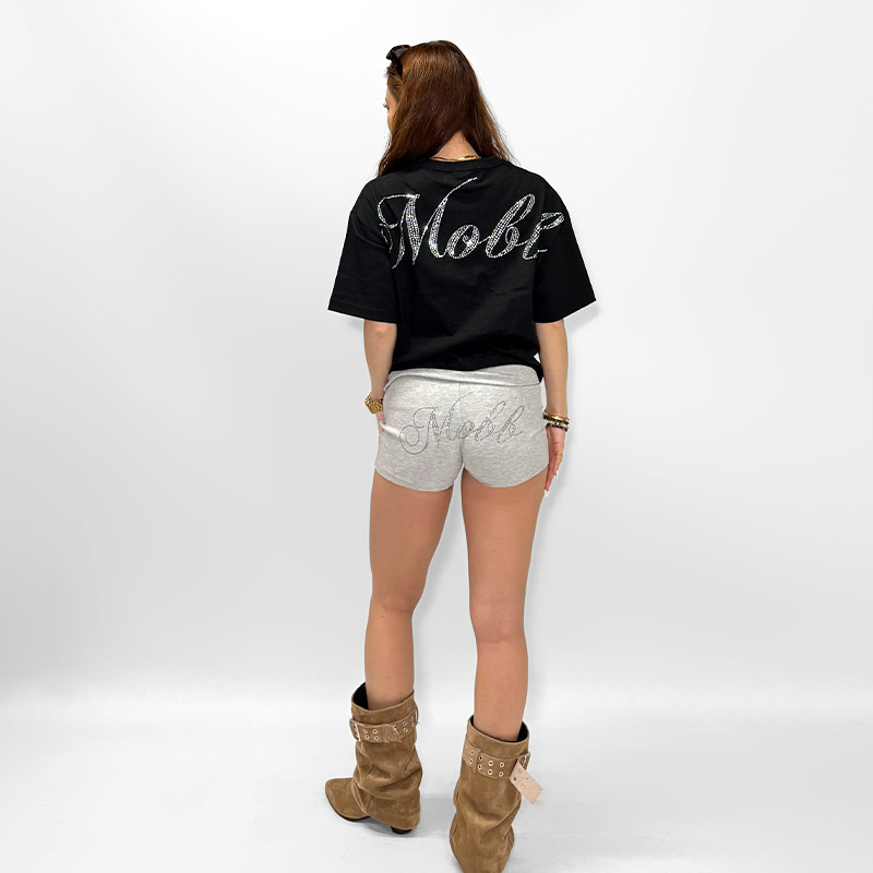 CURSIVE OG STONE WIDE T-SHIRT -BLACK- (LADIES/KIDS)