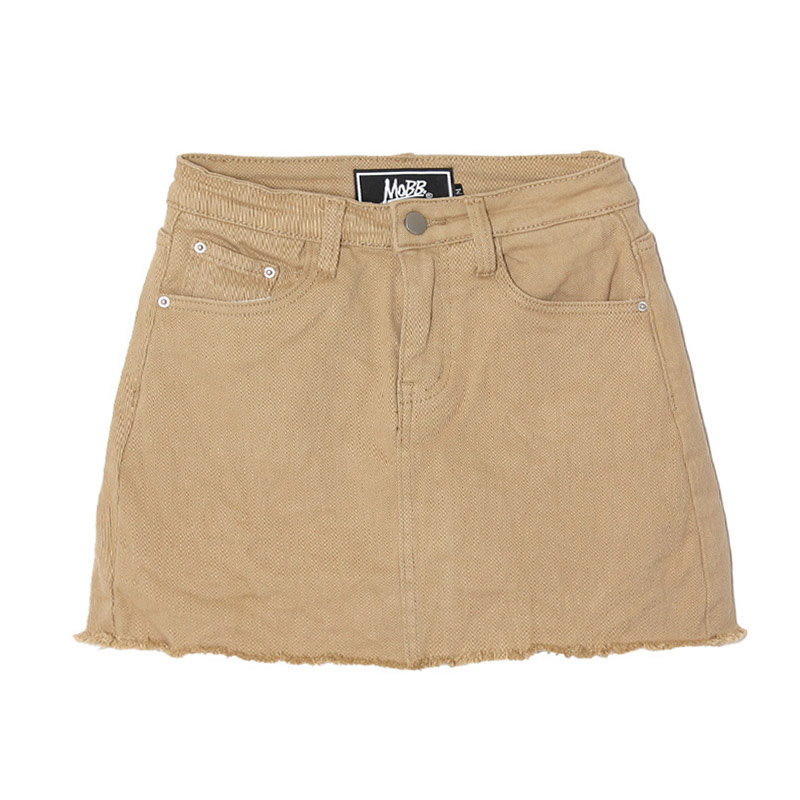 OLD OG DENIM SKORTS -BEIGE-(LADIES)