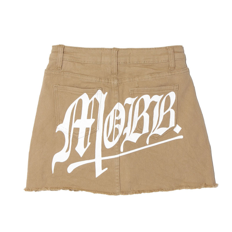 OLD OG DENIM SKORTS -BEIGE-(LADIES)