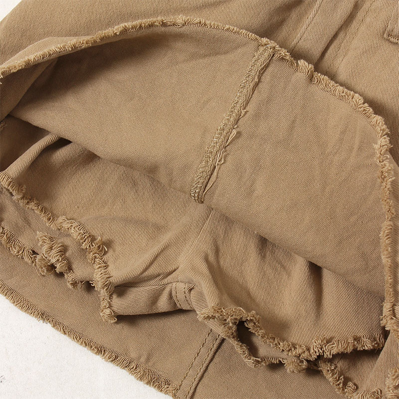 OLD OG DENIM SKORTS -BEIGE-(LADIES)