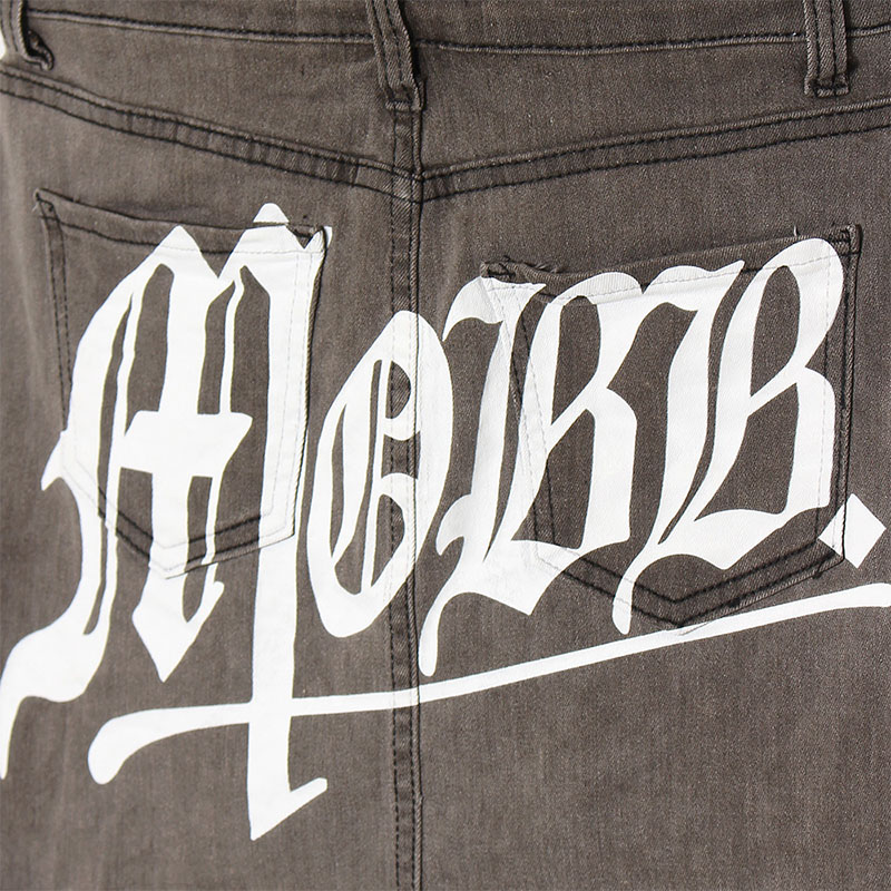 OLD OG DENIM SKORTS -GREY-(LADIES)