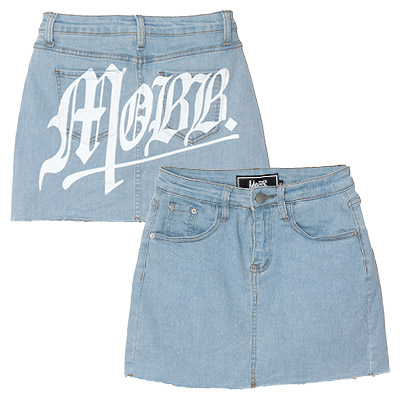 OLD OG DENIM SKORTS -W.INDIGO-(LADIES)