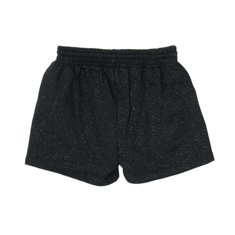 OG GLITTER SWEAT SHORTS -BLACK- (LADIES)