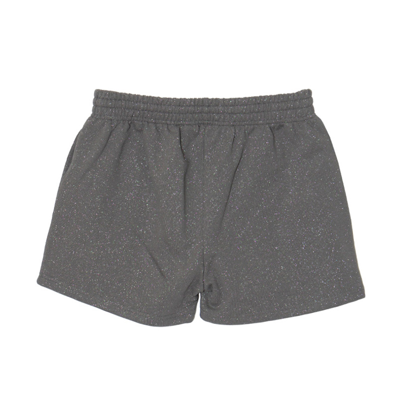OG GLITTER SWEAT SHORTS -GREY- (LADIES)