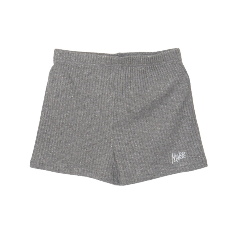 OG GLITTER RIB SHORTS -GREY- (LADIES)