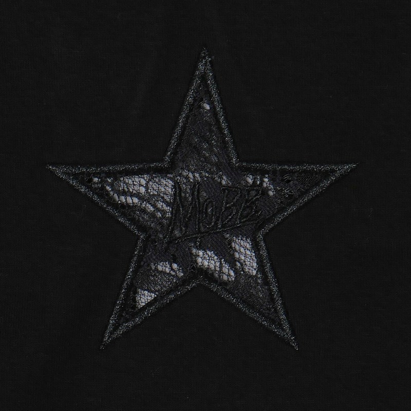 STAR LACE T-SHIRT -BLACK- (LADIES/KIDS)