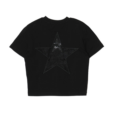 STAR LACE T-SHIRT -BLACK- (LADIES/KIDS)