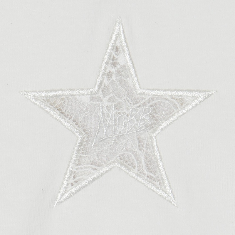 STAR LACE T-SHIRT -WHITE- (LADIES/KIDS)