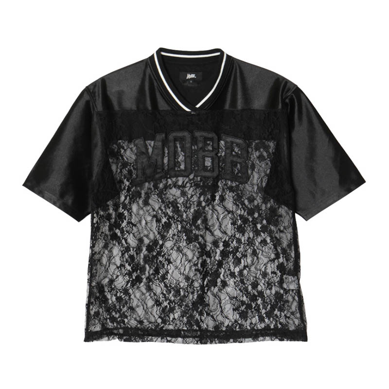 LACE HOCKEY SHIRT -BLACK- (LADIES/KIDS)
