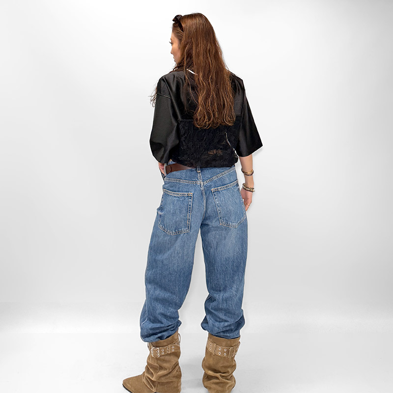 LACE HOCKEY SHIRT -BLACK- (LADIES/KIDS)