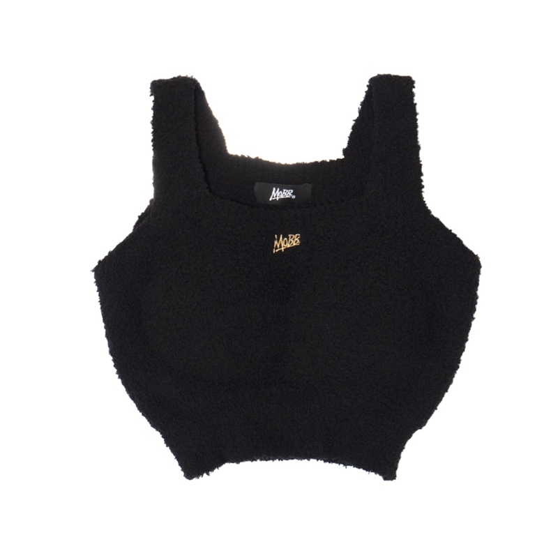 OG PLATE MOHAIR TANKTOP -BLACK- (LADIES/KIDS)