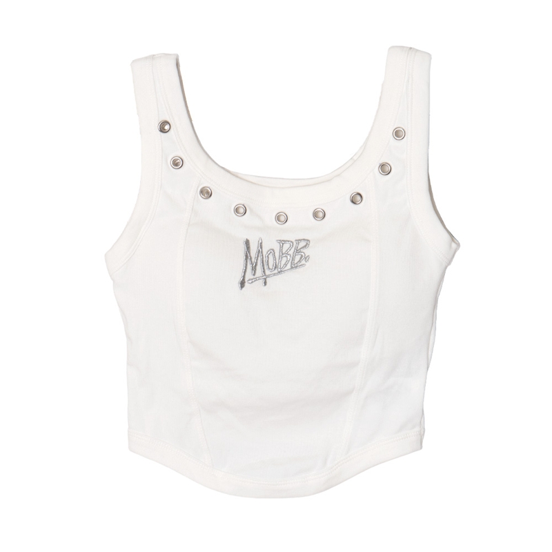 OG EYELET CUP IN TANK TOP -WHITE- (LADIES/KIDS)