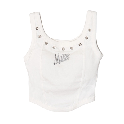 OG EYELET CUP IN TANK TOP -WHITE- (LADIES/KIDS)