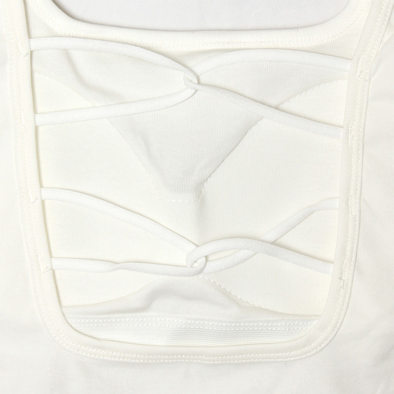 OG STUDS LACE UP TANKTOP -WHITE-（LADIES）