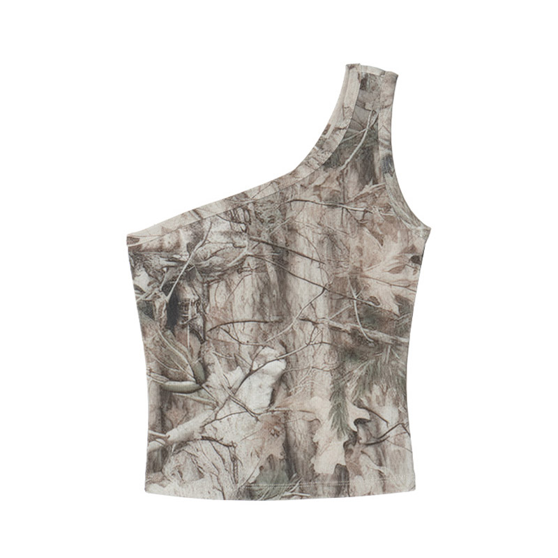 CURSIVE OG STONE CAMO ONE SHOULDER -CAMO- (LADIES)