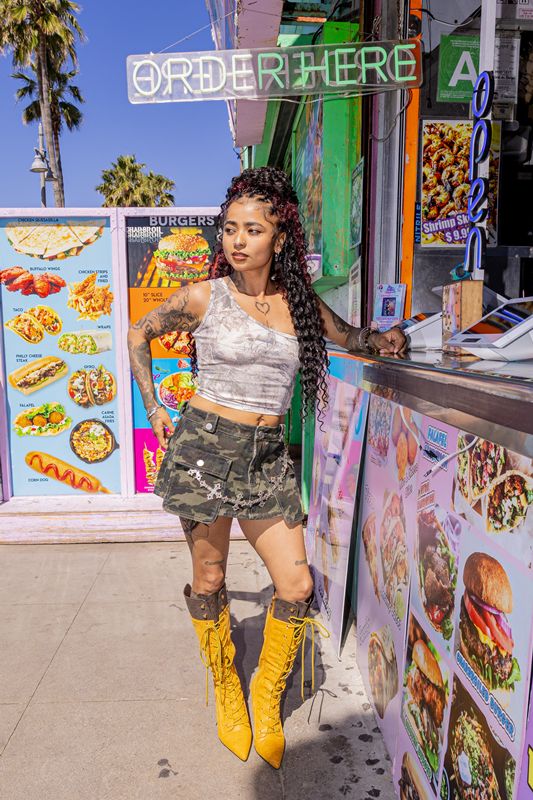 CURSIVE OG STONE CAMO ONE SHOULDER -CAMO- (LADIES)