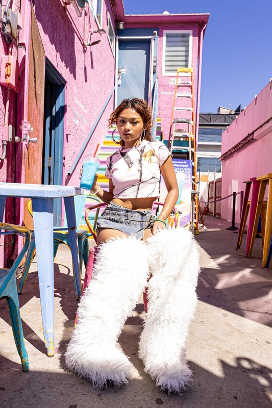 CURSIVE OG STONE PINK CAMO T-SHIRT -CAMO- (LADIES/KIDS)