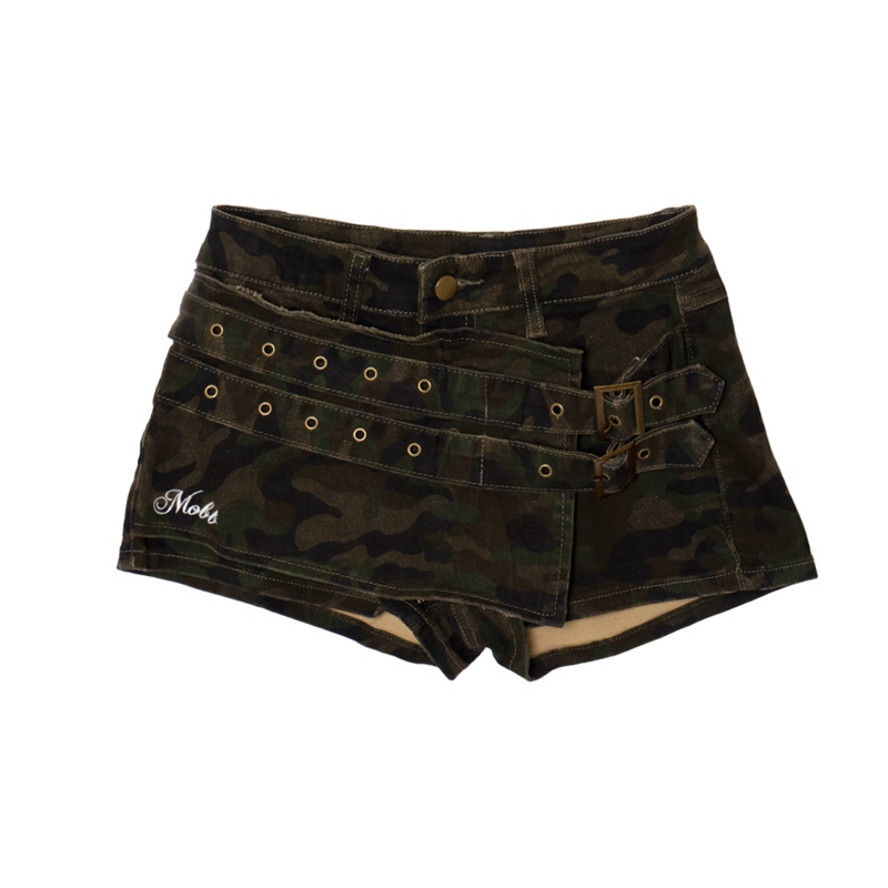 DOUBLE BELT SKORT -CAMO- (LADIES/KIDS)