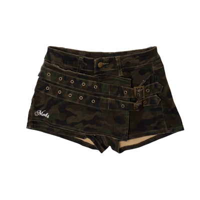 DOUBLE BELT SKORT -CAMO- (LADIES/KIDS)