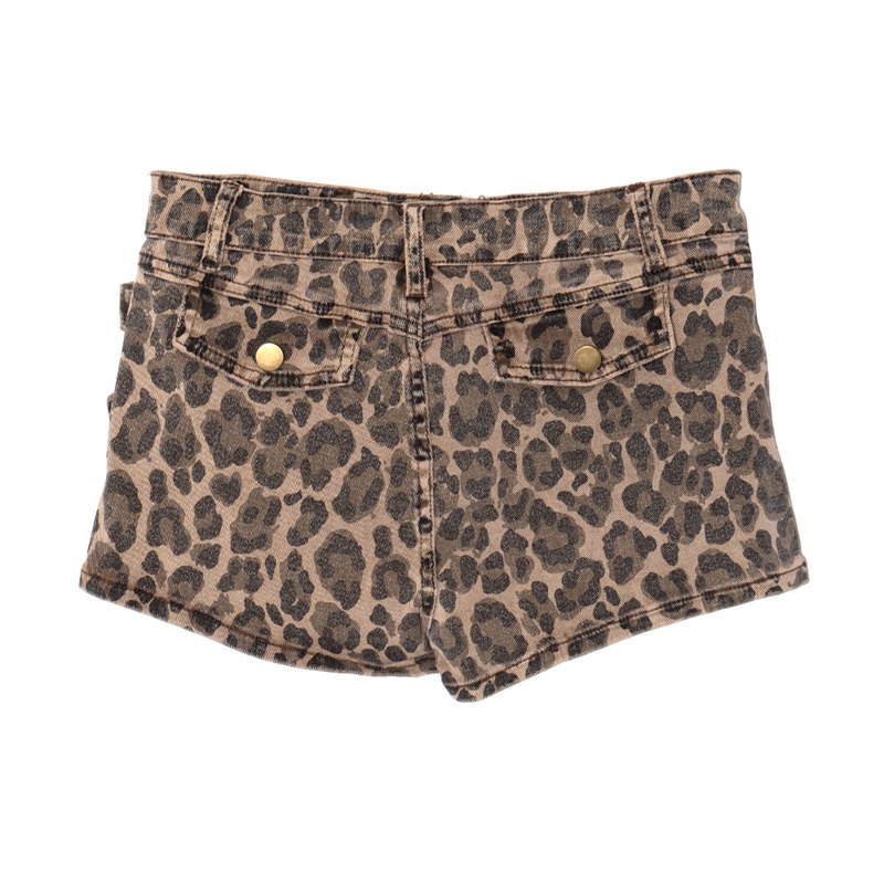 DOUBLE BELT SKORT -LEOPARD- (LADIES/KIDS)