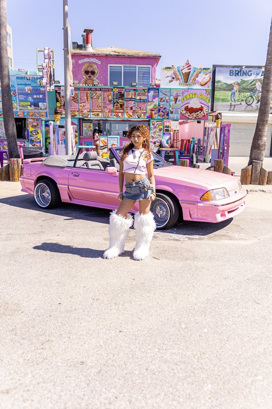 DOUBLE BELT SKORT -W.INDIGO- (LADIES/KIDS)