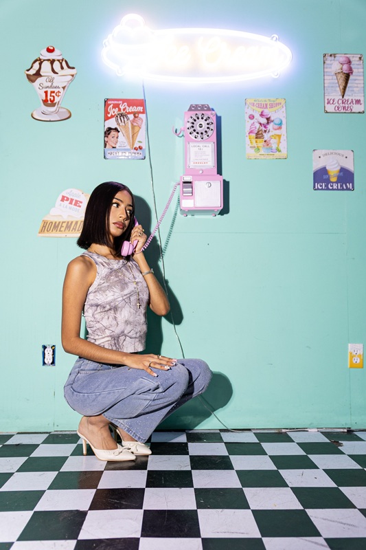 CURSIVE OG STONE PANTS -W.INDIGO- (LADIES/KIDS)