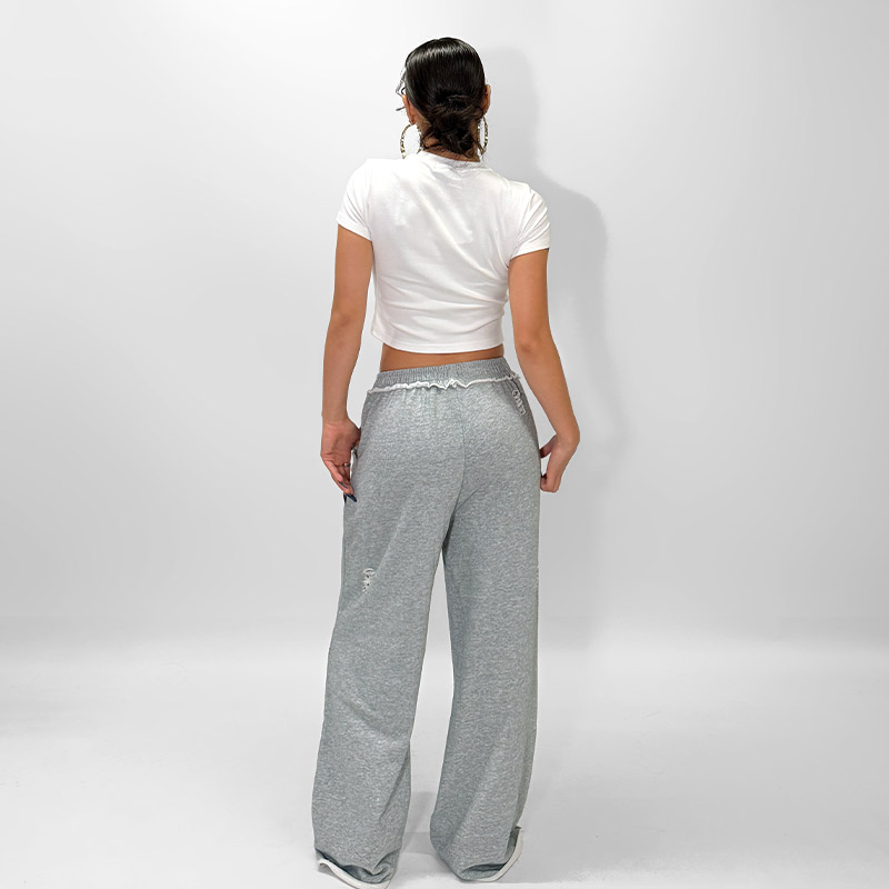OG DAMAGE SWEAT PANTS -GREY-(LADIES)