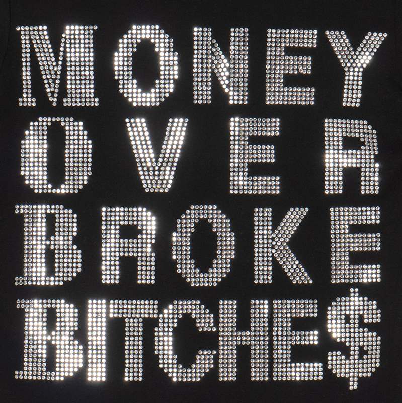 MOBB STONE CROPPED T-SHIRT -BLACK- (LADIES)