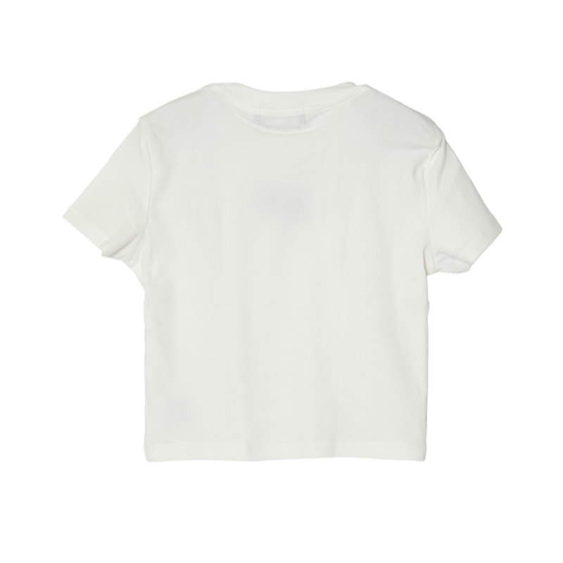 MOBB LIP CROPPED T-SHIRT -WHITE- (LADIES)