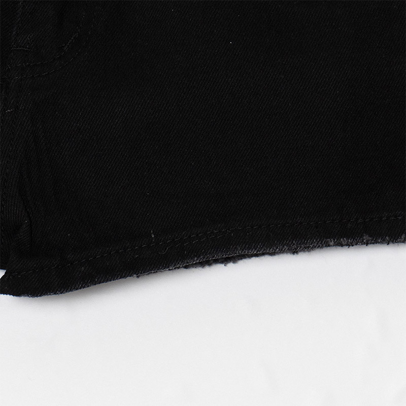 CURSIVE OG STONE DENIM SHORTS -BLACK- (LADIES)