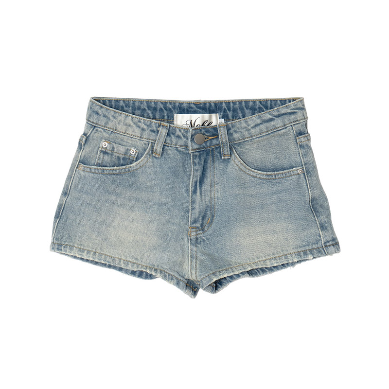 CURSIVE OG STONE DENIM SHORTS -INDIGO- (LADIES)