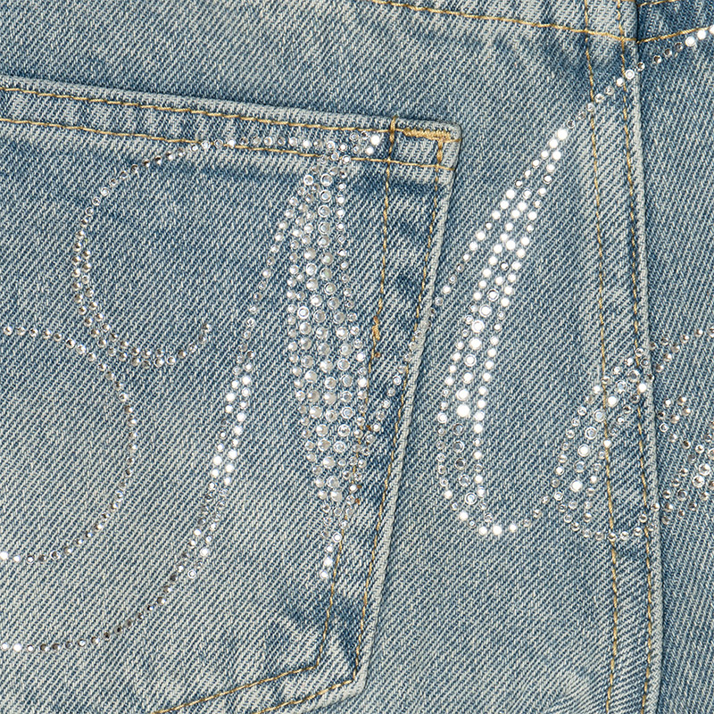 CURSIVE OG STONE DENIM SHORTS -INDIGO- (LADIES)