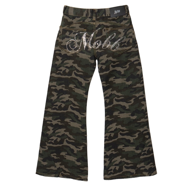 CURSIVE OG STONE CAMO FLARE PANTS -CAMO- (LADIES)