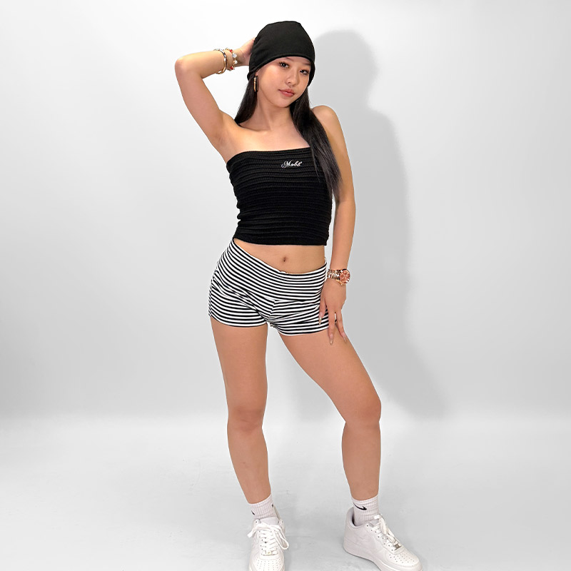 CURSIVE OG KNIT TUBE TOP -BLACK- (LADIES)