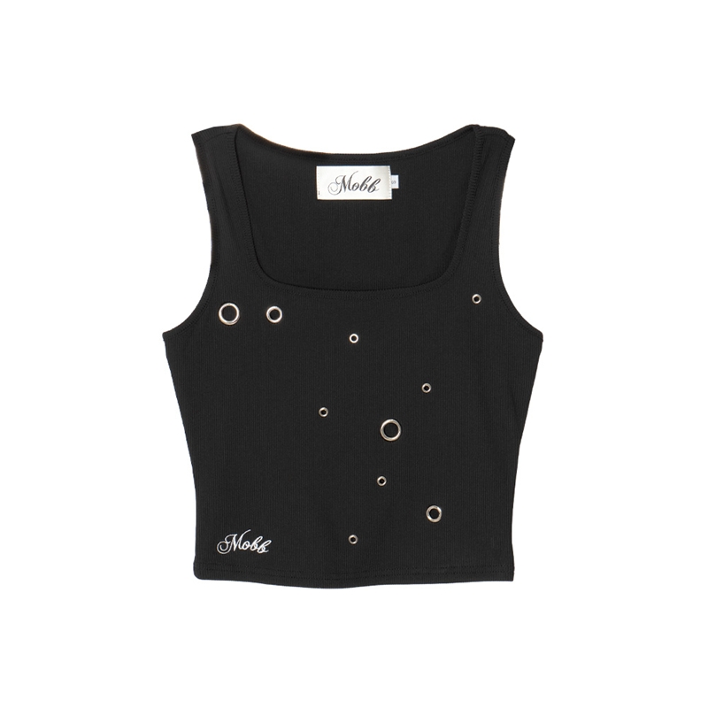 CURSIVE OG EYELET TANK TOP -BLACK- (LADIES)