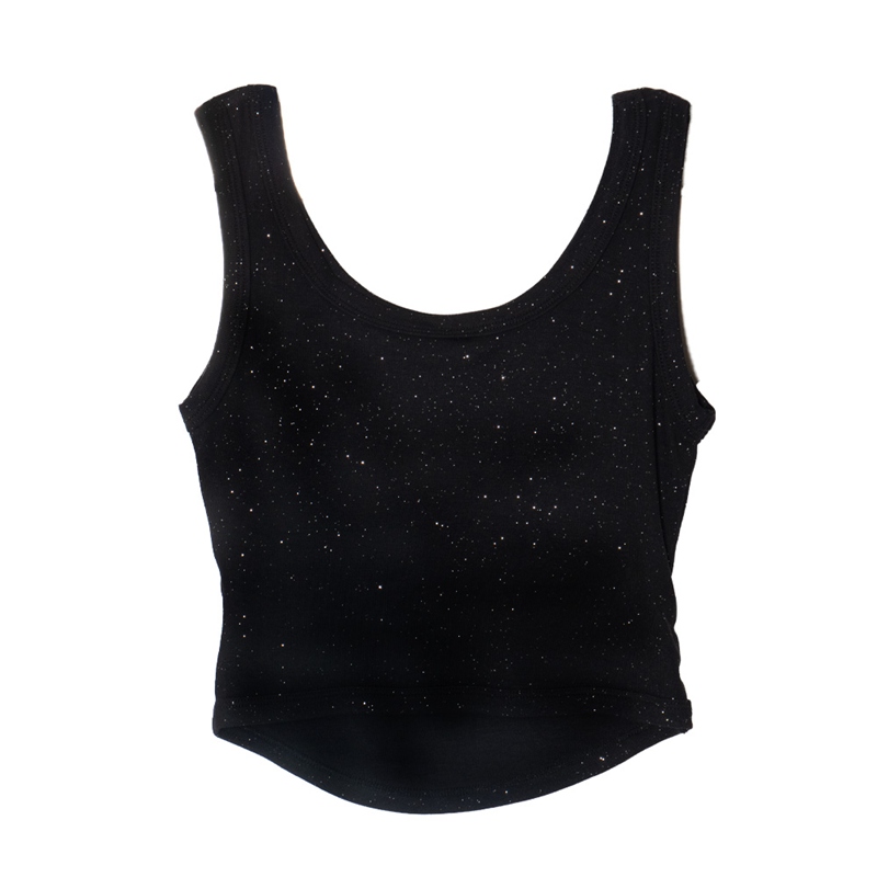 OG STONE GLITTER CUP IN TANK TOP -BLACK- (LADIES)