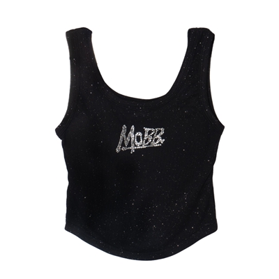 OG STONE GLITTER CUP IN TANK TOP -BLACK- (LADIES)