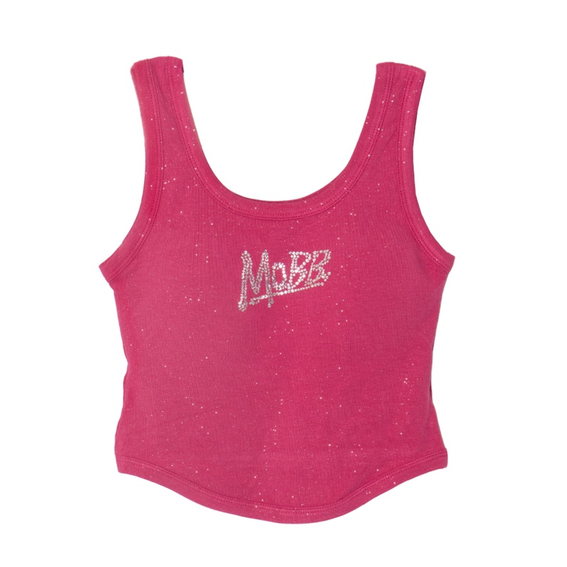 OG STONE GLITTER CUP IN TANK TOP -PINK- (LADIES)