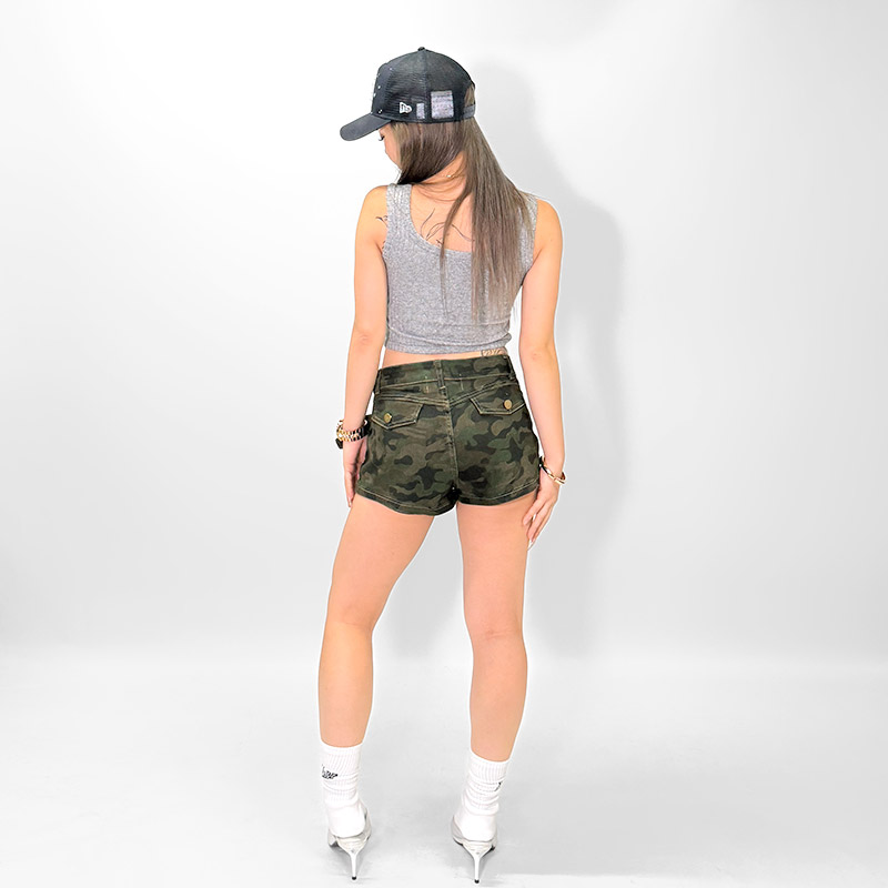 OG GLITTER RIB CUP IN TANK TOP -GREY- (LADIES)