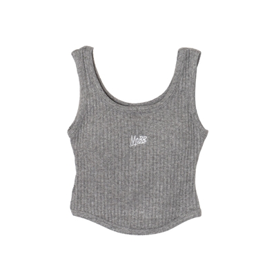 OG GLITTER RIB CUP IN TANK TOP -GREY- (LADIES)