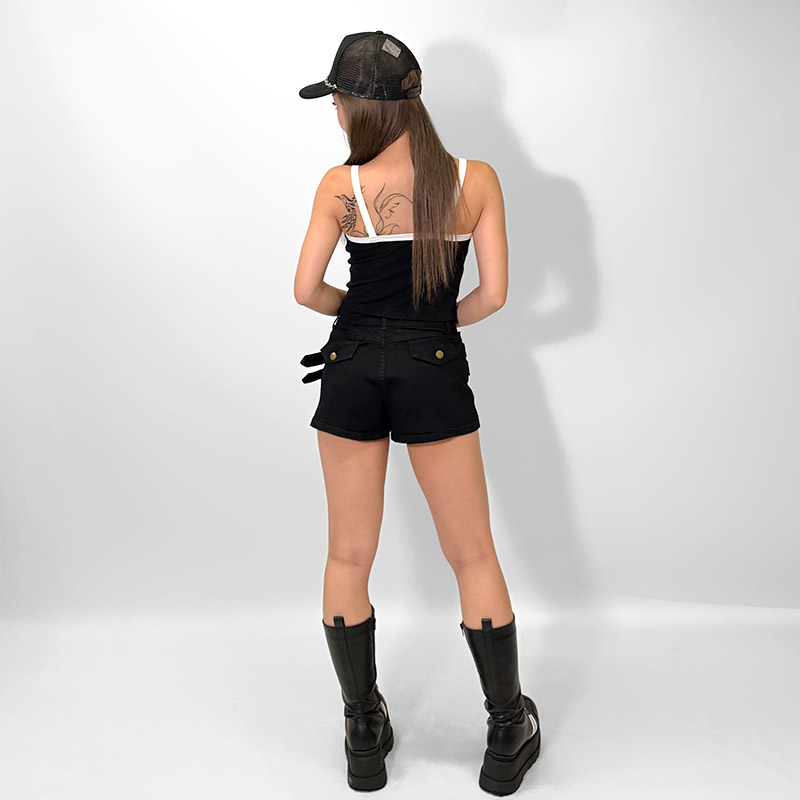 CROSS CUP IN CAMISOLE -BLACK-（LADIES）